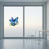 Watercolor Butterfly Pattern Window Sticker, Transparent Electrostatic Adhesion Glass Decal, Waterproof Scratch-Resistant Decorative Film