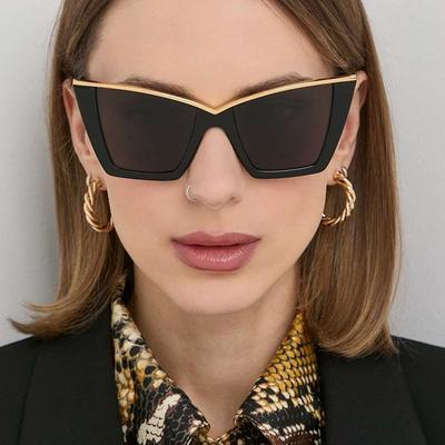 Fashion Trendy Sun Glasses Women Cat Eye Shape UV400 Protection Sunglasses for Men Holiday Travelling Women's Sunglass