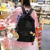 Backpack Junior high school students large capacity simple schoolbag men and women students fashion backpack