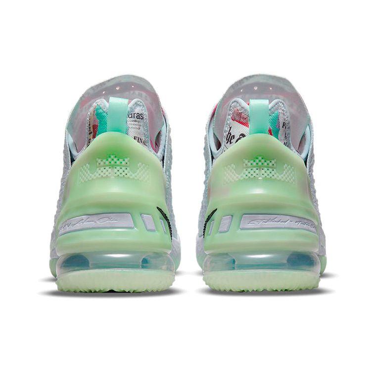 Diana Taurasi x Nike LeBron 18 GOAT Vision Men Sneakers White Blue-Tint Ghost CQ9283-401