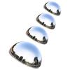 4 Pcs Lawn Reflective Ball Stainless Steel Ground Decoration Set Mirror Spheres Earth Gazing Balls Hemisphere