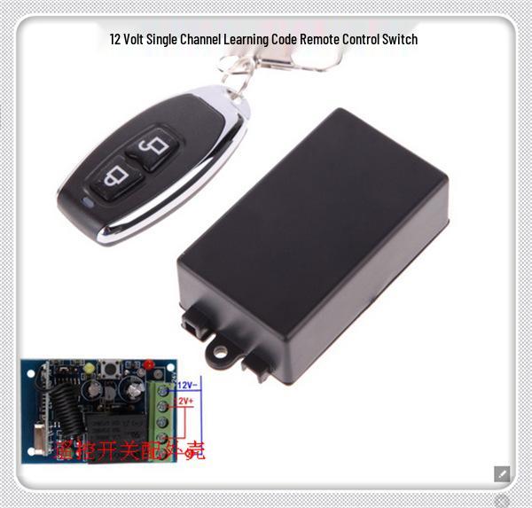 DC12V Single Channel Remote Control for Solenoid Valve, Water Valve, and Lighting with Learning Code and Interlock Switch. Single Channel Remote Switch