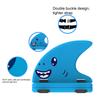 Swimming Shark Back Fin Adjustable Belt EVA Cloth Fin Shaped Float Freestyle Training Aid Toddlers Boys Girls Safety Swimming Gear