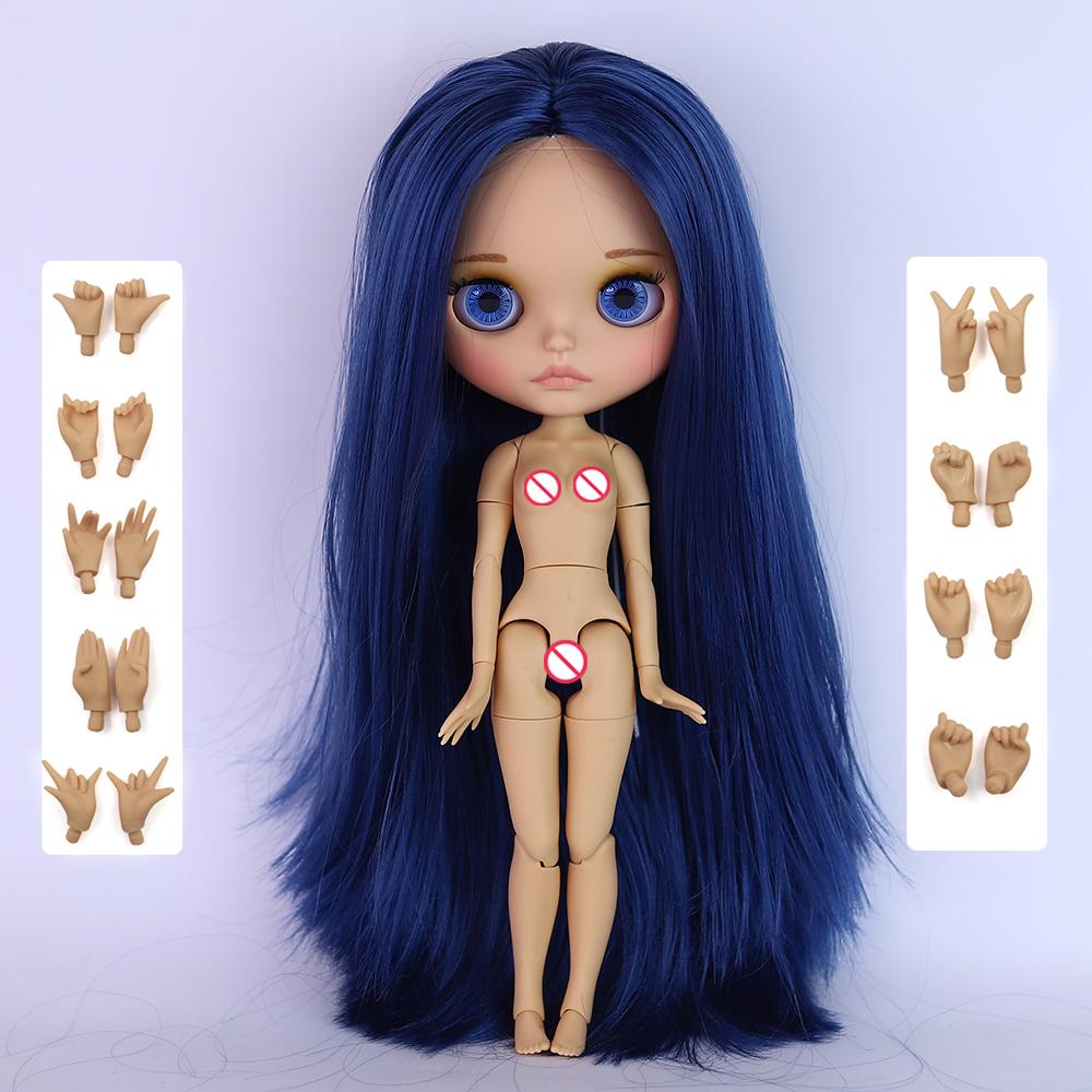 ICY DBS Blyth Doll 1/6 Joint 30cm Brown Skin Matte Face Toothed Mouth Girl Doll BJD Toy Gift