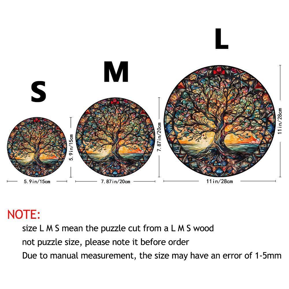 Tree of Life Wooden Puzzle - Irregular Small Animal Shape Blocks Wooden High Difficulty Children Adult Puzzle Toy Cat Puzzle Dog Unicorn 70~210pcs