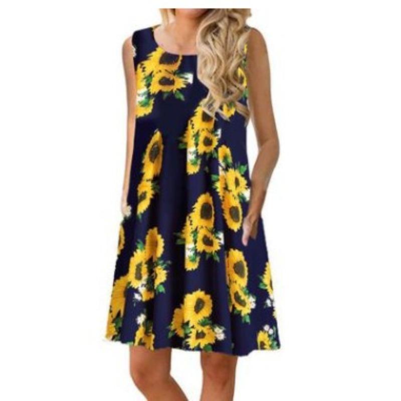Dress Floral Dress Women'S 2D Digital Printing Factory