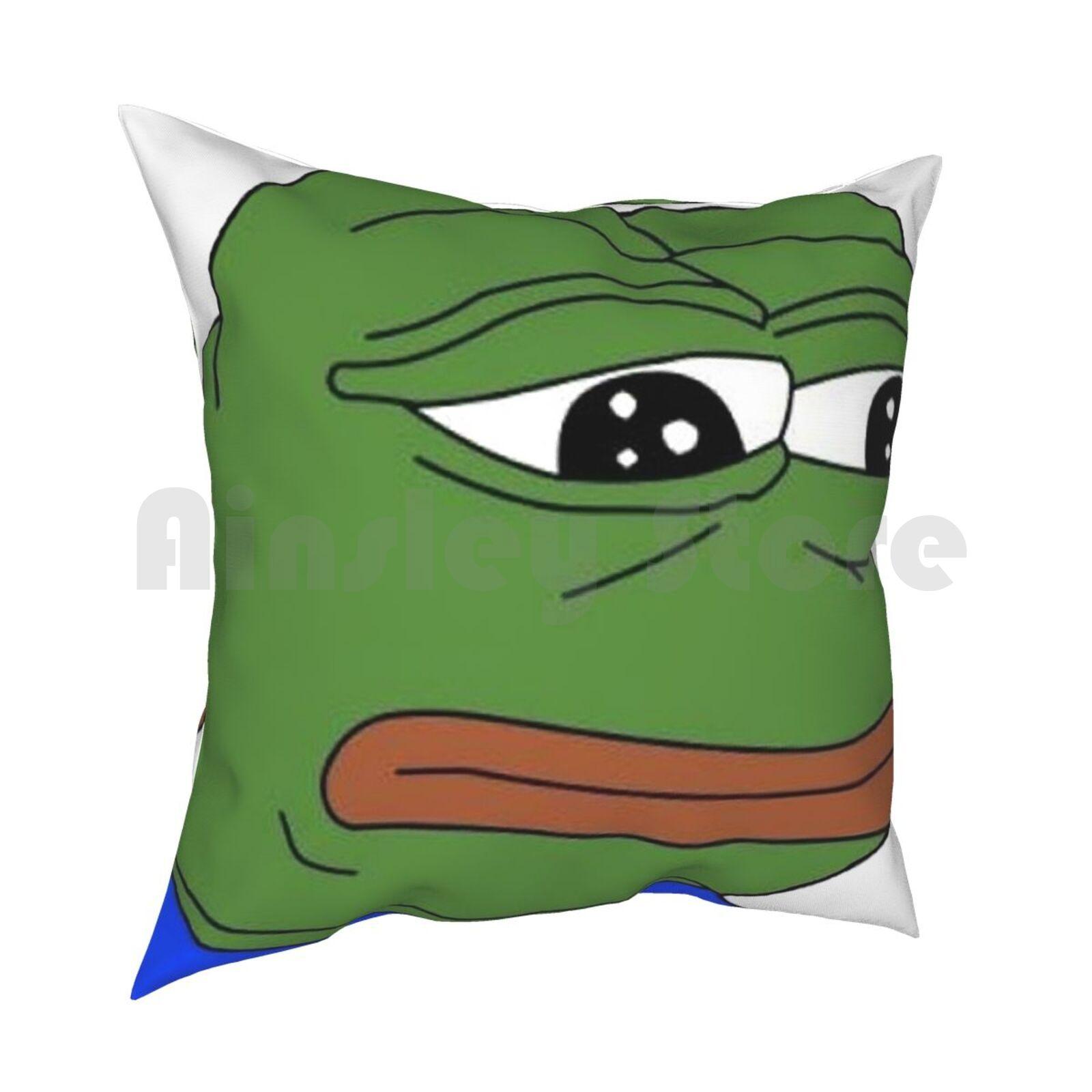 The FrogThe Original Meme Pillow Case Printed Home Soft DIY Pillow Cover P Pe Meme Dank Dank Meme Meme Dank Sad Rip 30x30cm 12x12in
