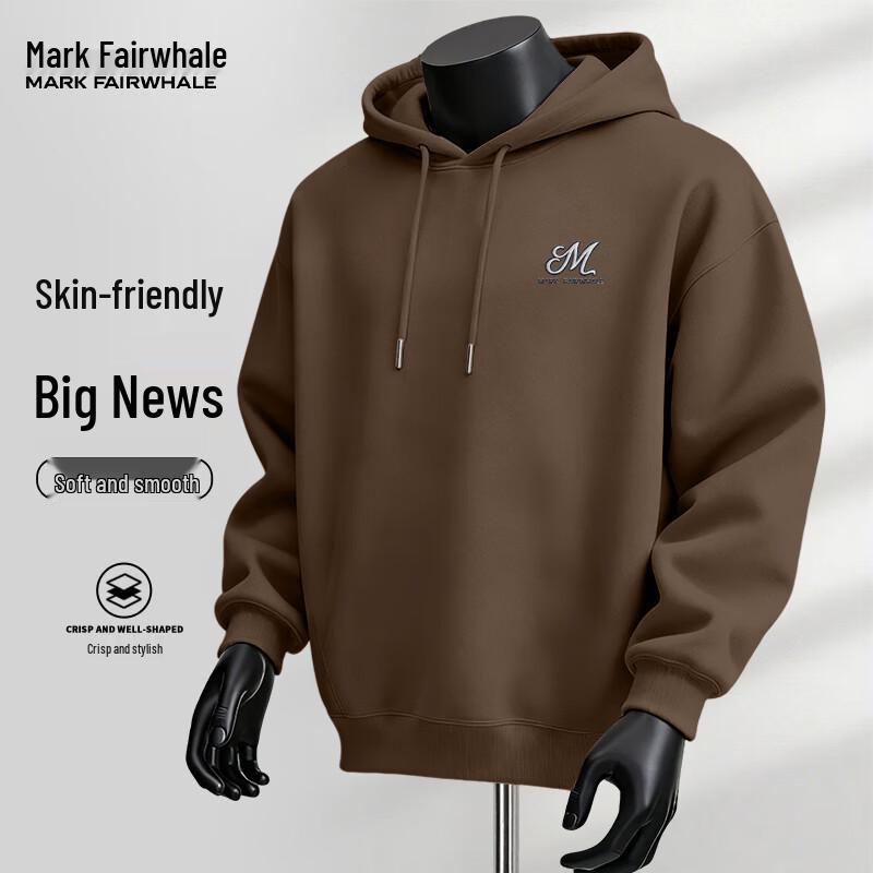 

Mark Fairwhale Men s PMKM Letter Print Hooded Sweatshirt 4XL