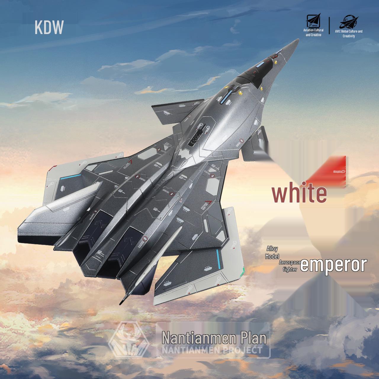 Nantianmen Plan Alloy 1:1500 Luan Bird Aerospace Carrier Fighter Model - Changchun Airshow Edition