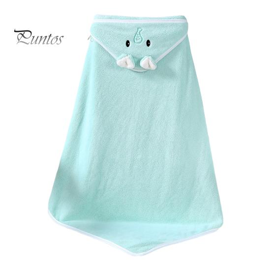 Children Bath Towel Cartoon Animal Embroidery Decor Soft Microfiber Highly Absorbent Newborns Swaddle Blanket Sweat-Absorbent Pad Body-drying Cape