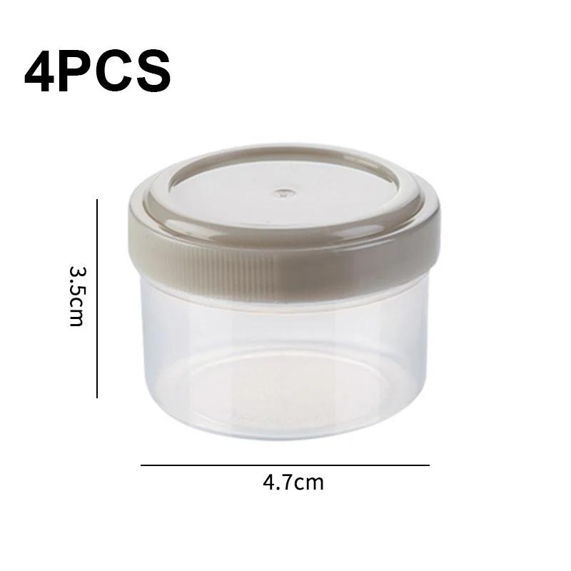 4 Pieces Sauce Squeeze Bottle Plastic Mini Seasoning Box Salad Ketchup Container Outdoor Portable Barbecue Picnic Accessories