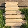 6 Pieces Arrow-Shaped Wall Plaque Decorative Wood Arrow Long-Lasting
