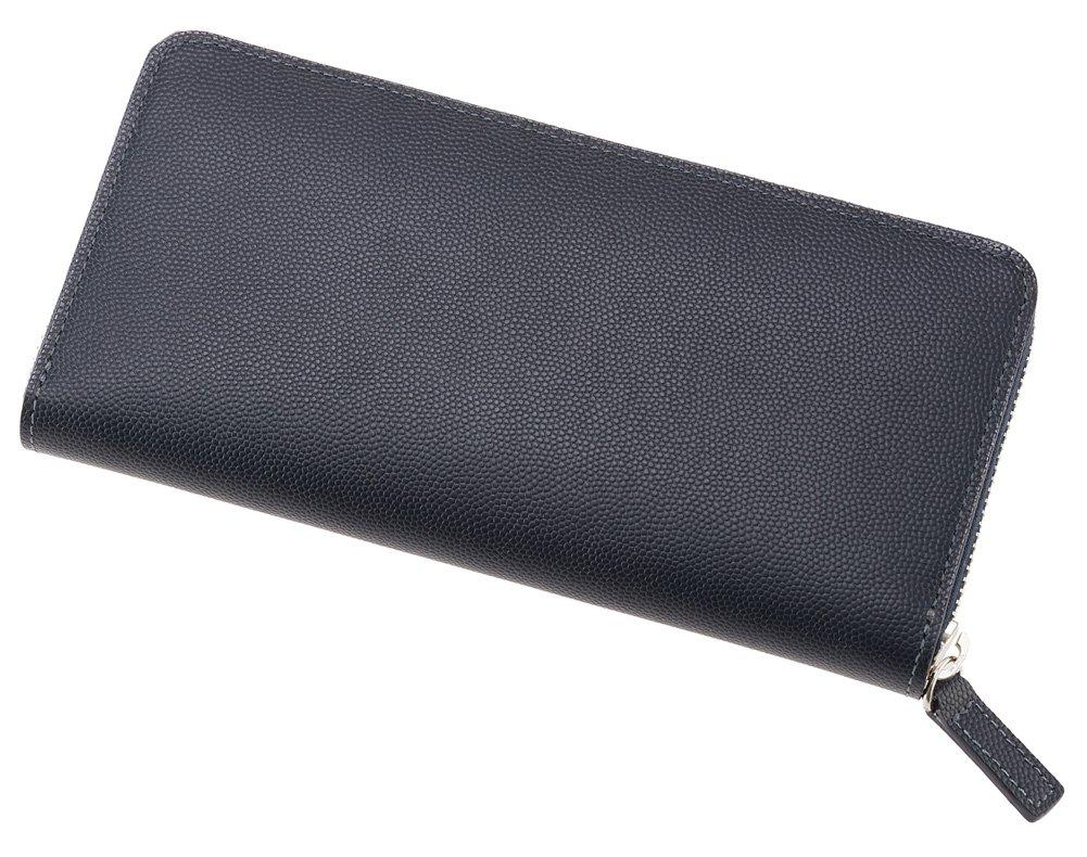 Cypris Perlanera Long Wallet with Perfect Gift for or Navy X 8440 Zipper-Around Closure, Leather, Father's Day, Birthday, Boyfriend, Chocolate,