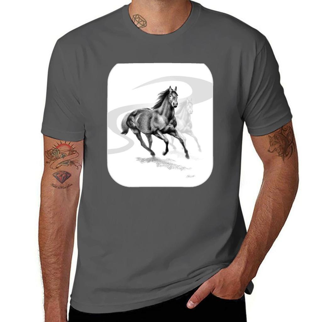 Master Hand (USA) Thoroughbred Stallion T-Shirt Man T Shirt Graphic T Shirt Man Cotton T-Shirt