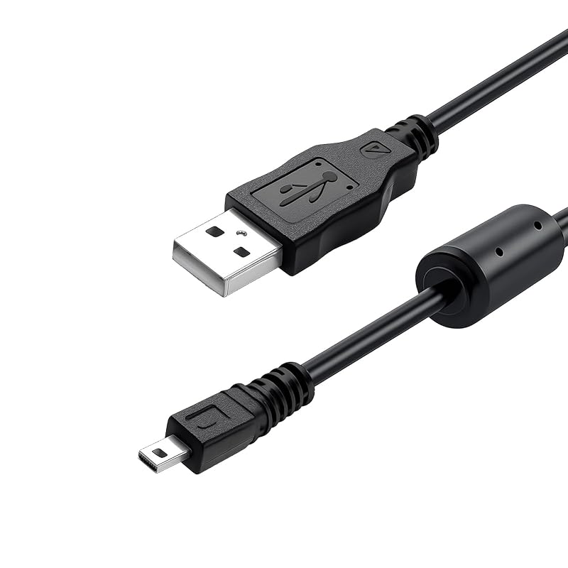 USB-кабель для зарядки, совместимый с Nikon Coolpix L830 S3300 S3000 Fujifilm FinePix JX650 JX660 AX500 AX550 J10 J26 Mini 8-контактный UC-E6 UC-E16 UC-E17 3.3FT