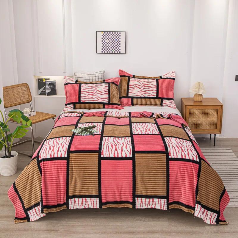 Flannel sheets, warm milk duvet, single and double sided fleece blankets, summer thin blankets, cover blankets