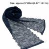 Solid Color Lace Scarf Long Decorative Scarf Elegant Flower Embroidered Veil