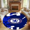 Football F.C Print Round Rug, Washable Floor Carpet, For Entryway Dorm Laundry Room Office Study, Home Decor Birthday Christmas Gift