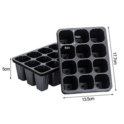10Pcs 12 Zellen Anlage Starter Trays Keimung Ausbreitung Für Garten Gemüse Obst Keimung Starter Stecker Topf