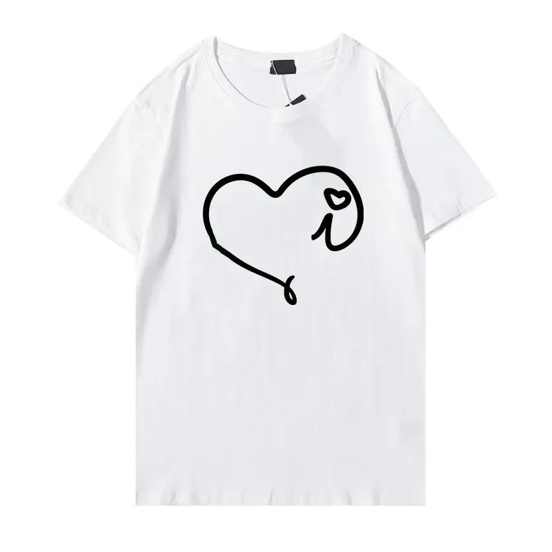 Heren T-shirt Designer Heren Dames Shirt Mode T-shirt met Letters Casual Zomer Korte Mouw Koppel T-shirt Kleding