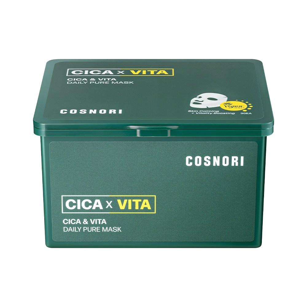 Cosnori Cica & Vita Daily Pure Mask, 30 Sheets, 1 Pack