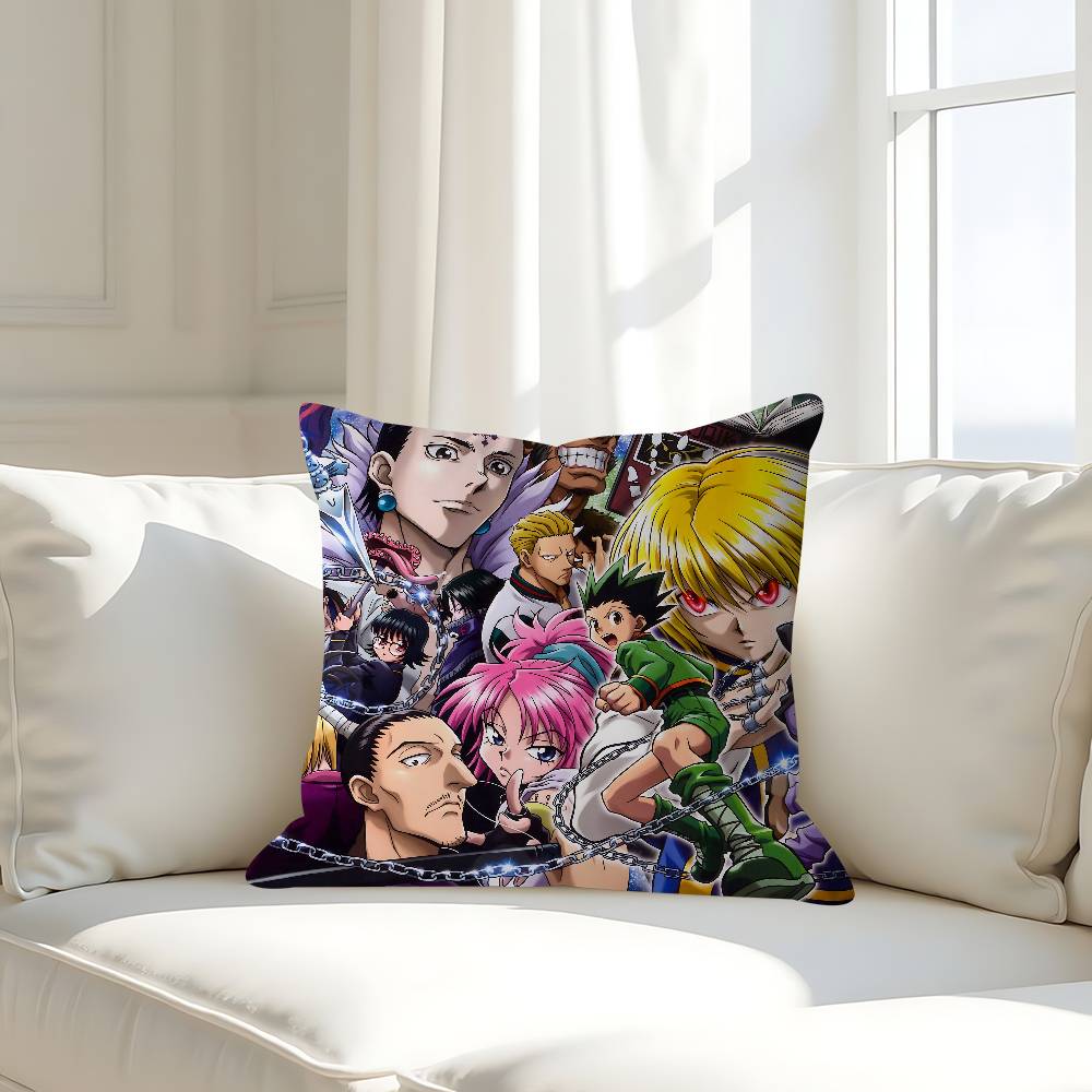 H-Hunter X H-Hunter Cushion Cover Decorative Pillow Sofa Home Decor Case Pillow Cases