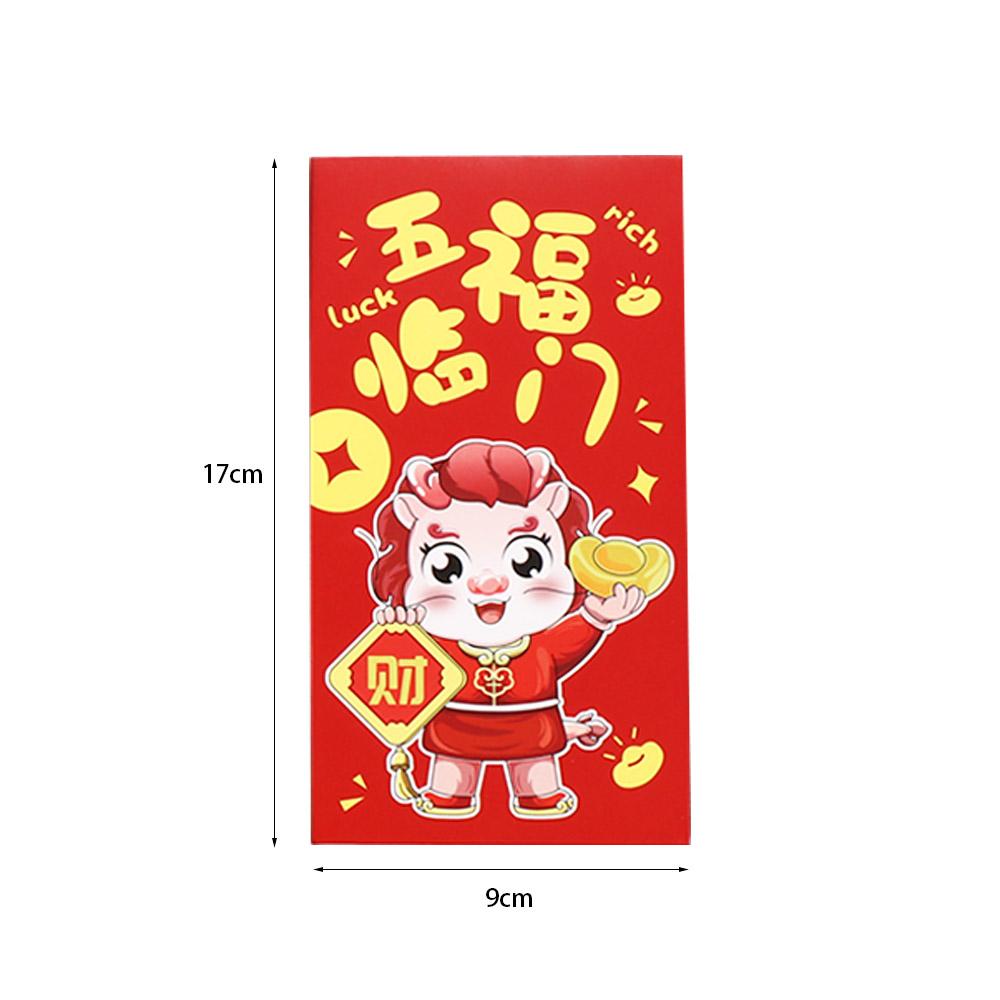Luck Money Bag Red Envelope 2024 New Year Packet Blessing Bag Chinese Red Pocket New Year Gifts