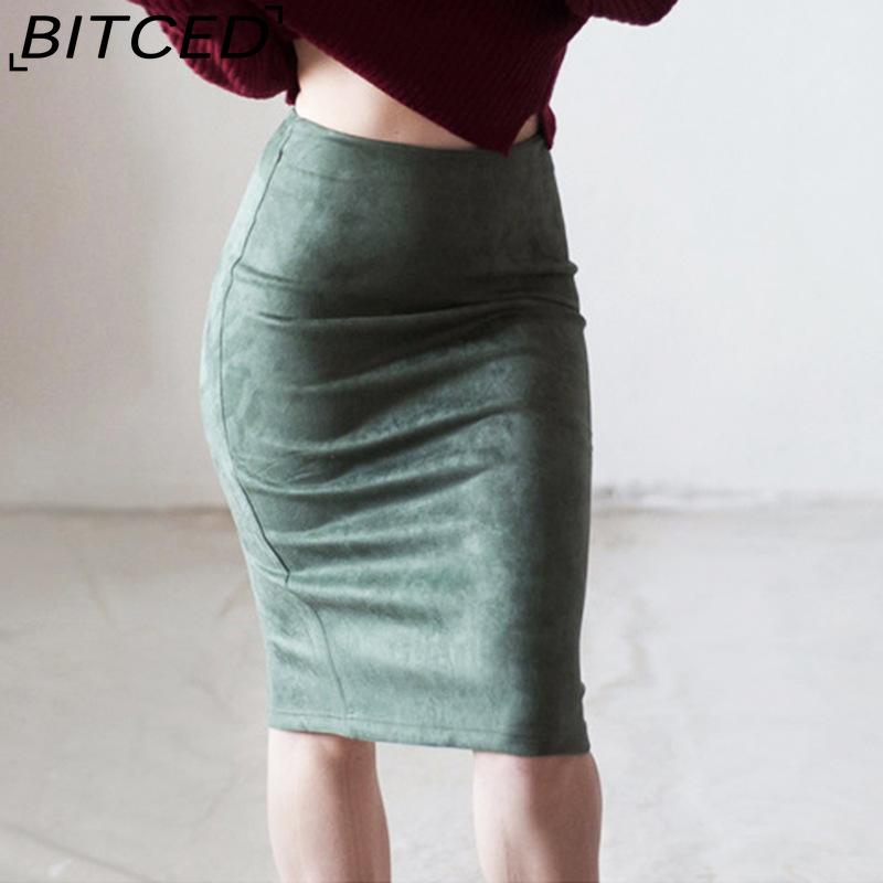 BITCED Women's Fashion Casual Solid Color Print Summer Spring Skirt