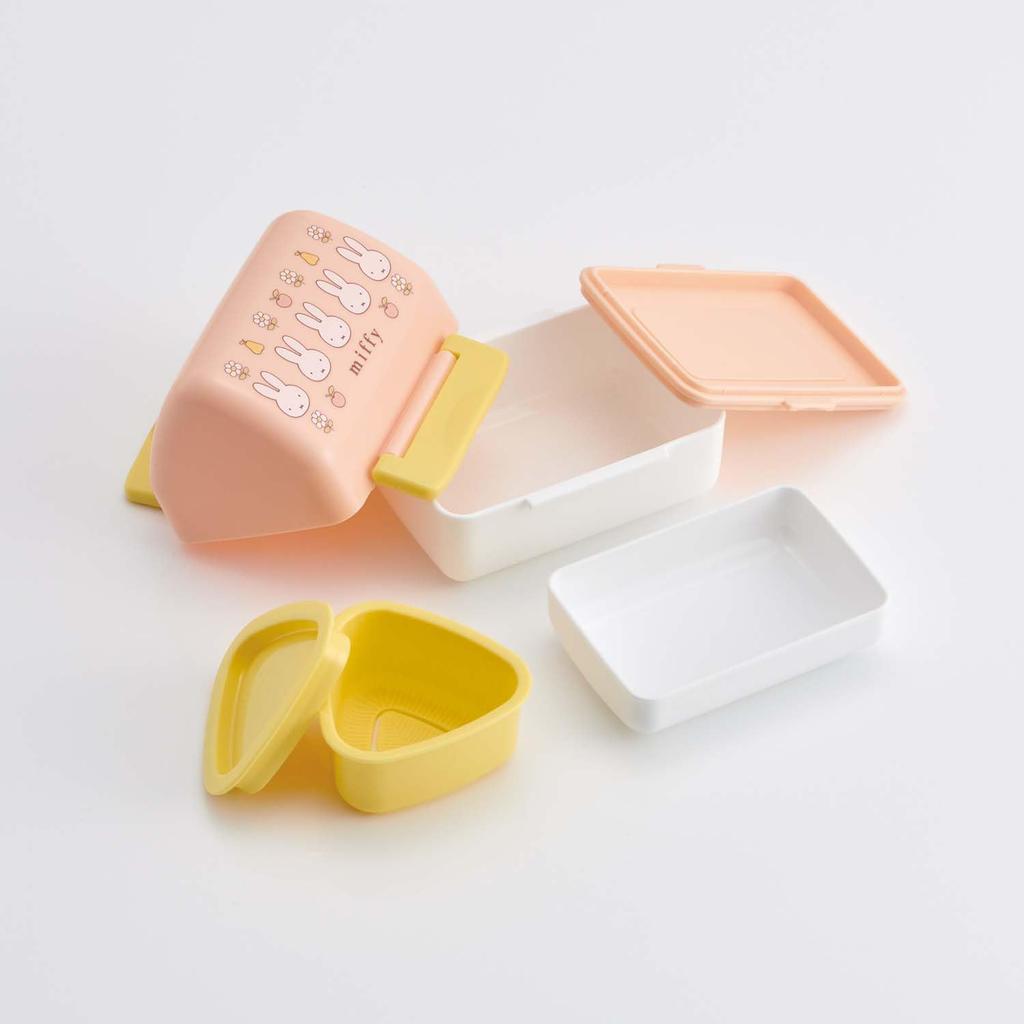 Skater Dreieckige Onigiri-Box Lunchbox, Mikrowellengeeignet, Niedliches Miffy-Design, POT5AG-A