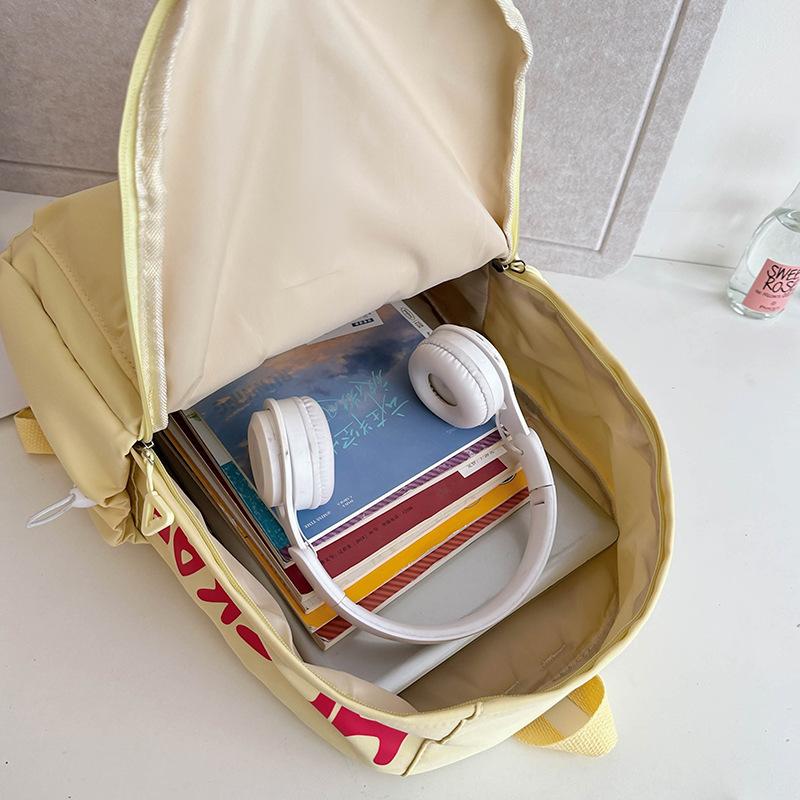 Zaino zaino di grande capacità per la scuola zaino per studentessa di scuola media ragazza semplice zaino per studente di scuola superiore giapponese senso del design zaino casual