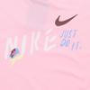 New Nike Sportswear Drop Shoulder Sleeve T Shirt Women's Medium Soft Pink FJ7714-690