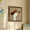 2D-fotoram i trä, djurvägg, heminredning, kreativ fotoram, hantverk, dekorativa målningar