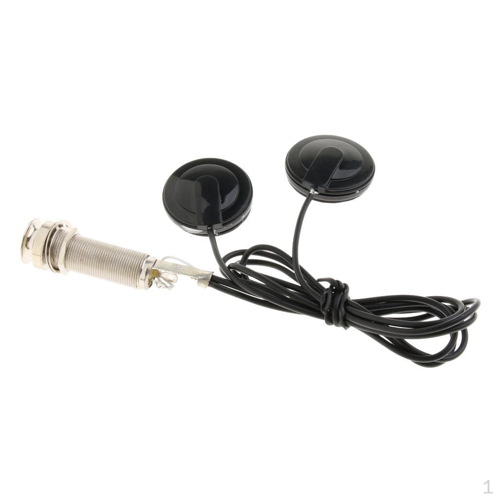 

1/4 Multifunction Acoustic Guitar Socket 2 Transducer Pickup