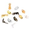 50pz Clip Auricolare Piatta Rotonda Base Vuota per Impostazione Nessun Foro Vassoio Portacabochon Orecchini Per Creazione Gioielli Accessori per Orecchini