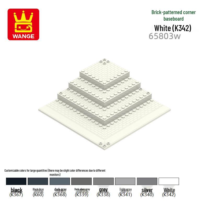 Wange Building Blocks: High Baseplate Accessories, Model 65803W/30072W, Small Particle Compatible. 100g