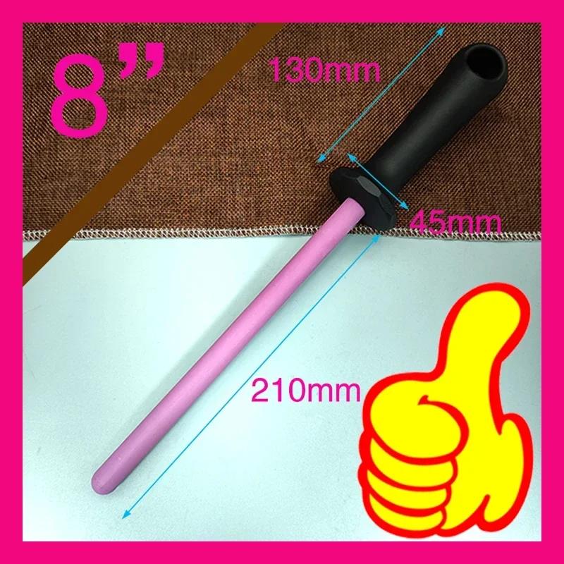 8/10/12 Inch Professional Ceramic Knife Sharpener Rod Durable Knife Grinder With Non-Slip Handle Kitchen Knife Sharpening Blade