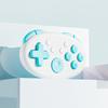 Cute Gaming Controller 200mAh Portable Joystick Lightweight Wireless Mini Controller for Windows 10 11 Android Raspberry