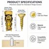 50Pcs Door Hinge Thread Repair Screws Short Expansion Wall Anchors Stripped Thread Repair Fixer Steel Self Tapping Screws