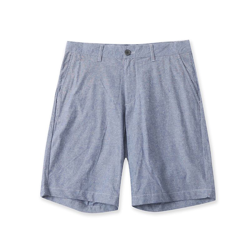 

Half Length Cotton High Waist Simple Easiest for Match Denim Blue Shorts Blue 31