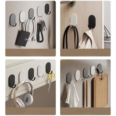 5Pcs Non Perforated Refrigerator Magnetic Hook Household Door Rear Hook Multifunctional Thickened Strong Suction Reusable Suction