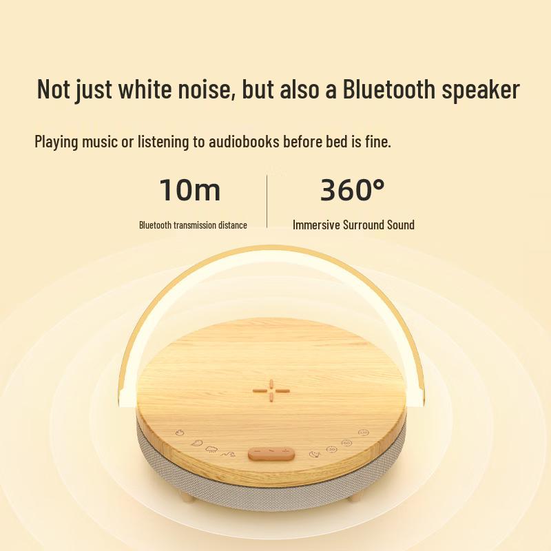 EZVALO Bluetooth Speaker Table Lamp with White Noise