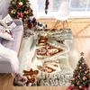 1pc Christmas‑Cabin Print Area Rug, Washable Indoor Floor Mat for Living Room, Bedroom, Dining Room, Warm Home & Room Decor