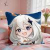 Paimon Cute Genshin Impact Cushion Cover Square Short Plush Pillow Case Living Room Sofa Home Decor Funda X