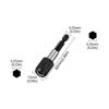 3-Piece Hexagonal Quick-Release Self-Locking Extension Rod Set for Electric Drill Screwdrivers
