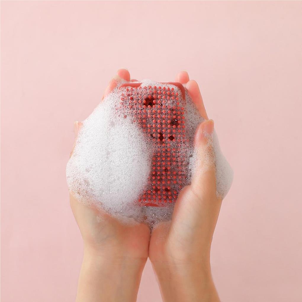 Silicone Bath Brush Home Women Men Shower Exfoliator Skins Massage Scrubbers Exfoliating Massage Brushes Accessory