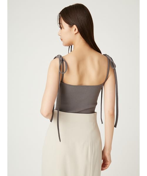 FRAY Shoulder Ribbon Knit Layered Shirt FWNT252134 GRY I.D. Women's