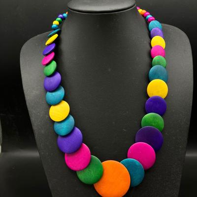 Bohemian Retro African-Style Wooden Necklace