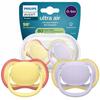 Silicone Pacifier Newborn - Philips Avent - Ultra Air Happy SCF08703 - Orthodontic BPA-free