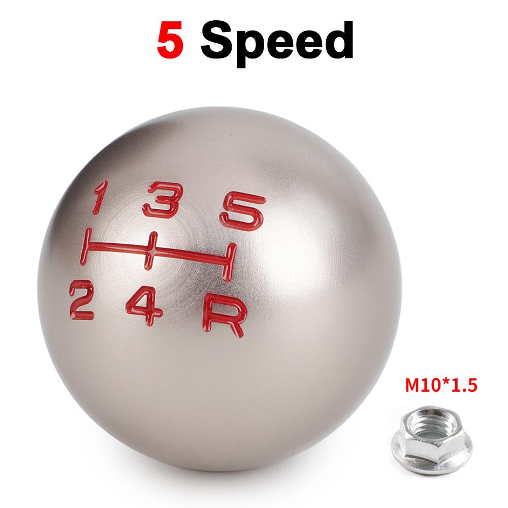 Universal Real Carbon Fiber Car Gear Shift Knob Head Shifter Aluminum Round Ball Shape M8x1.25 M10x1.25 /x1.5 Shift Lever knob