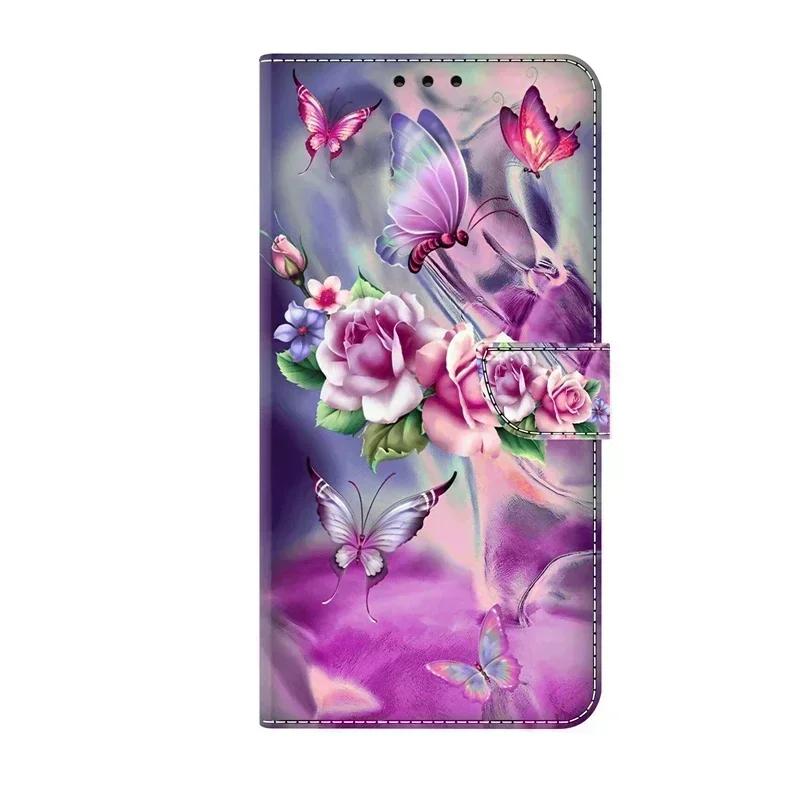 For Samsung S26 Ultra SM-S948B Case Painted Pattern Wallet Flip Cover On For Samsung Galaxy S26 Ultra S 26 S26+ Plus Case Fundas